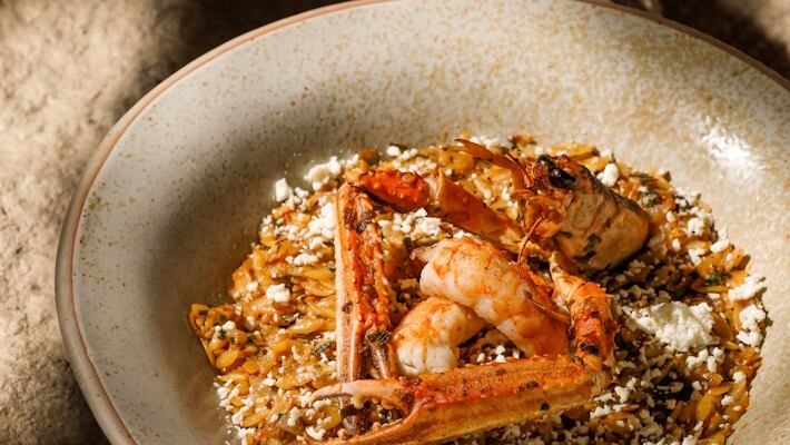 Orzo with Langoustine & Feta