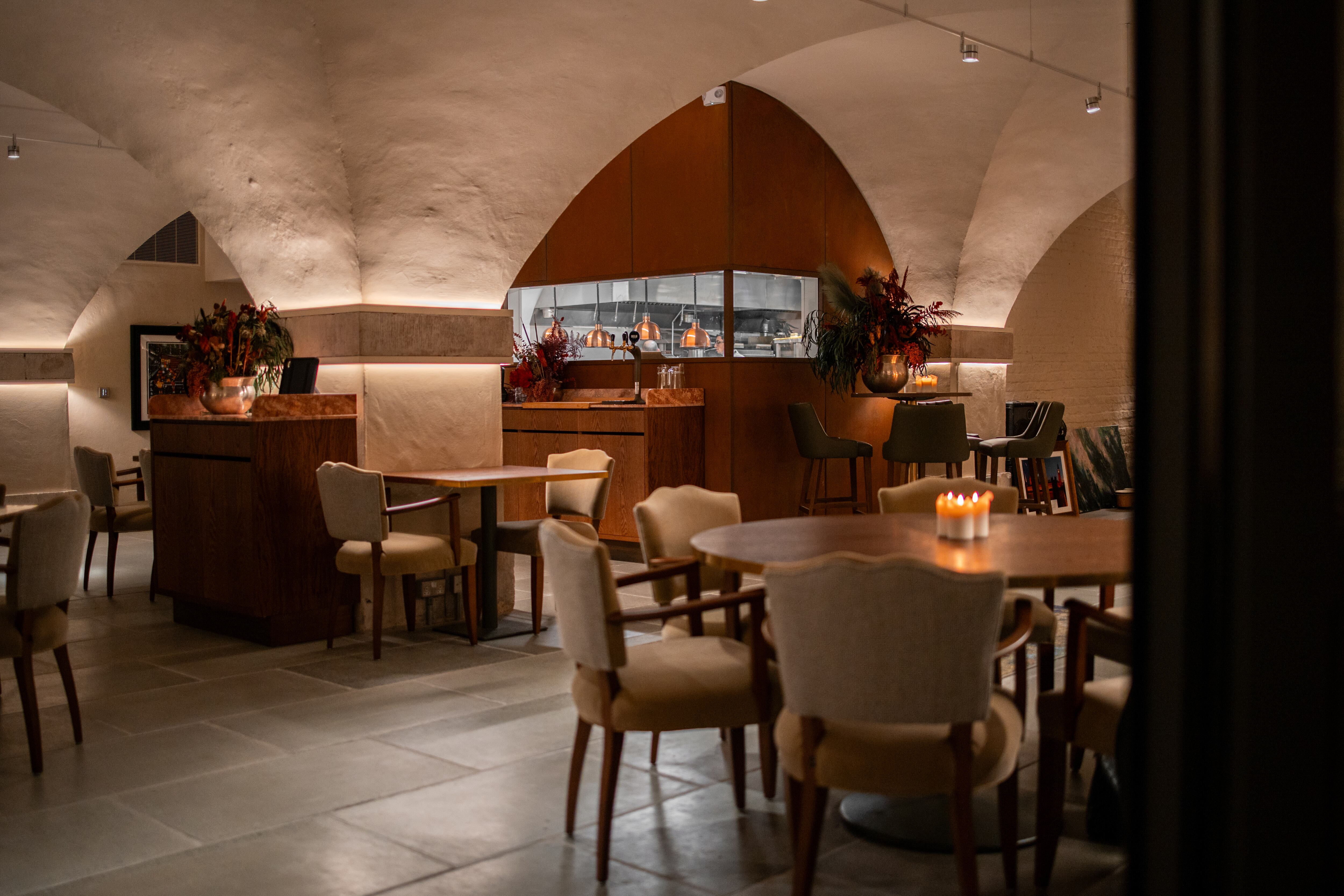 Undercroft restaurant interior