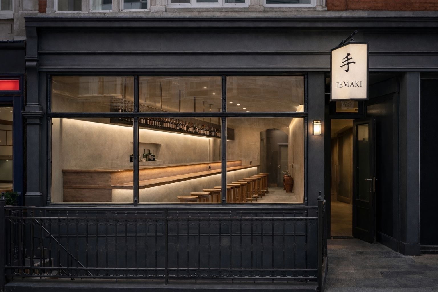 Temaki Japanese handroll bar exterior