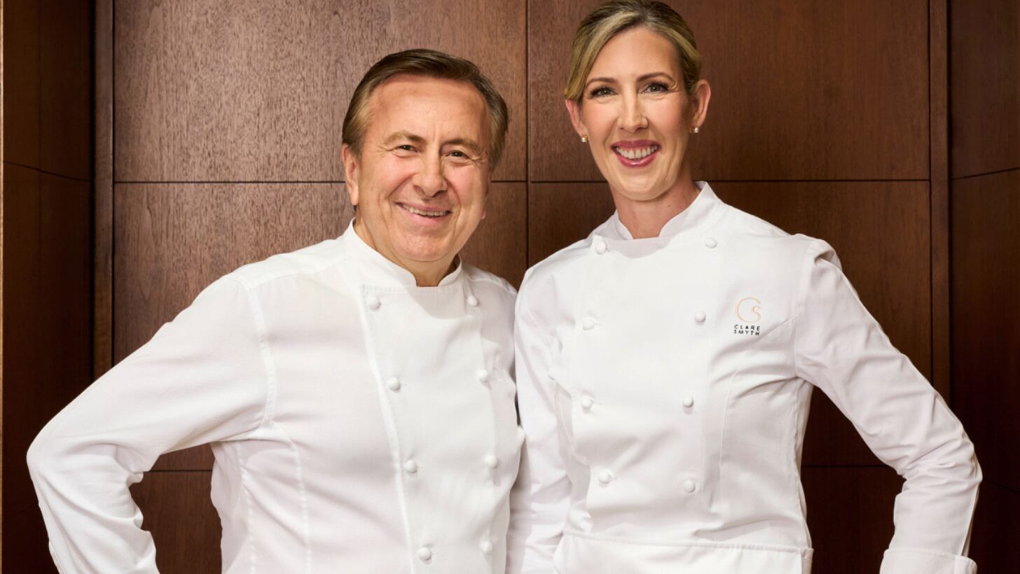 Daniel Boulud and Clare Smyth are being billed as chef partners at upcoming central London hotel Waldorf Astoria London Admiralty Arch