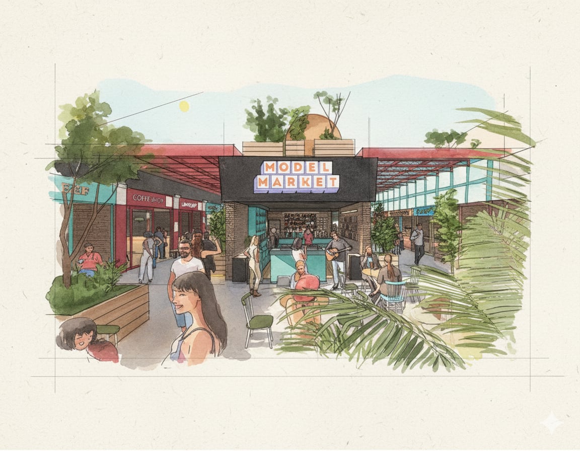 Model Market Lewisham render