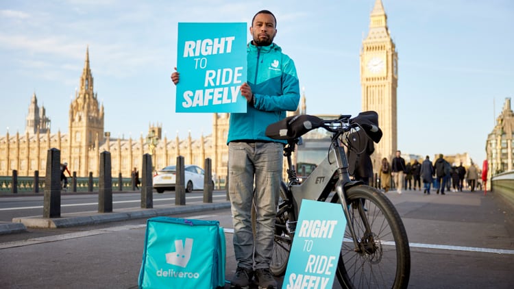 Deliveroo calls on Government to better protect delivery riders’ safety