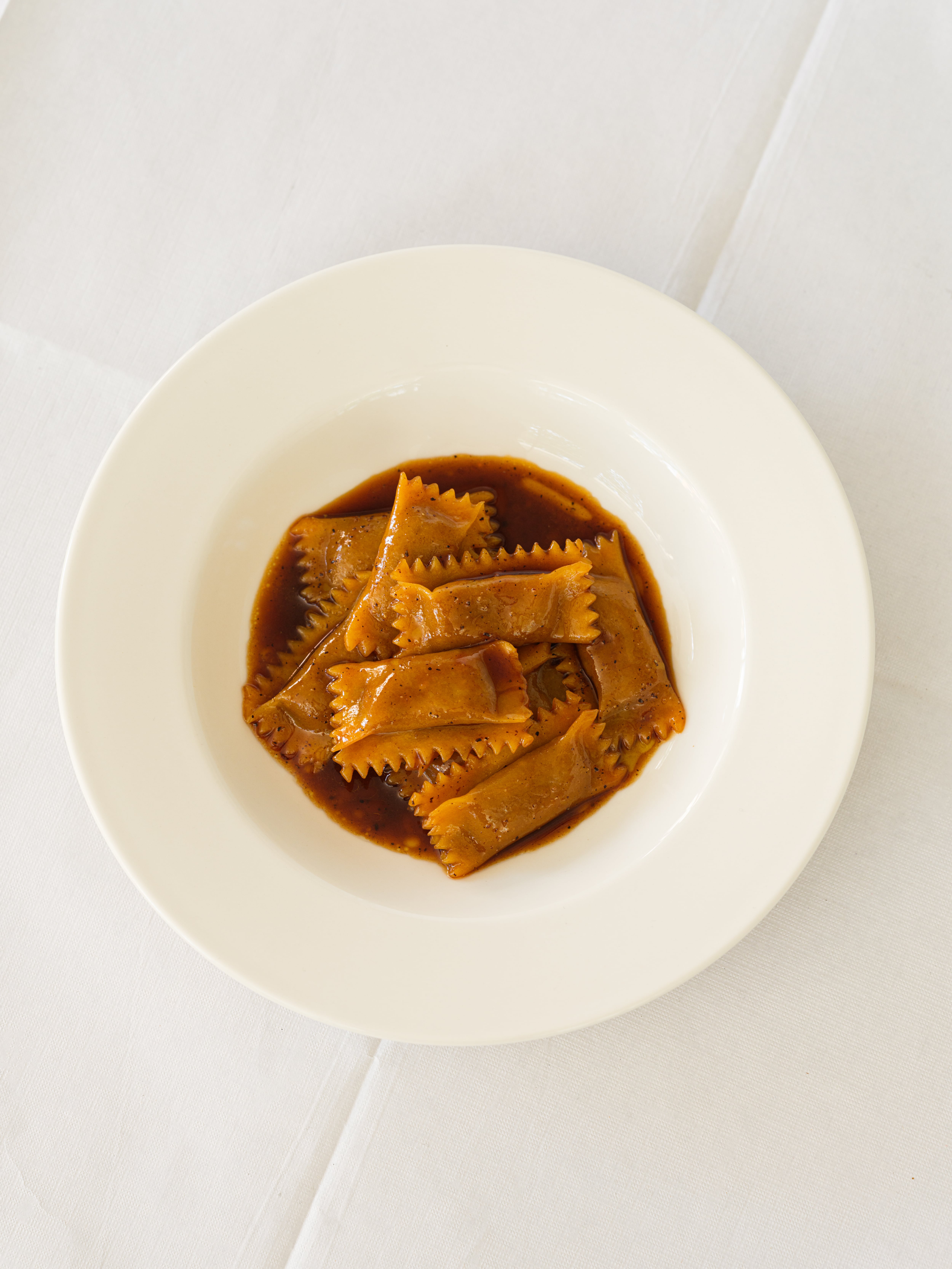 Chicken liver agnolotti at Vesper
