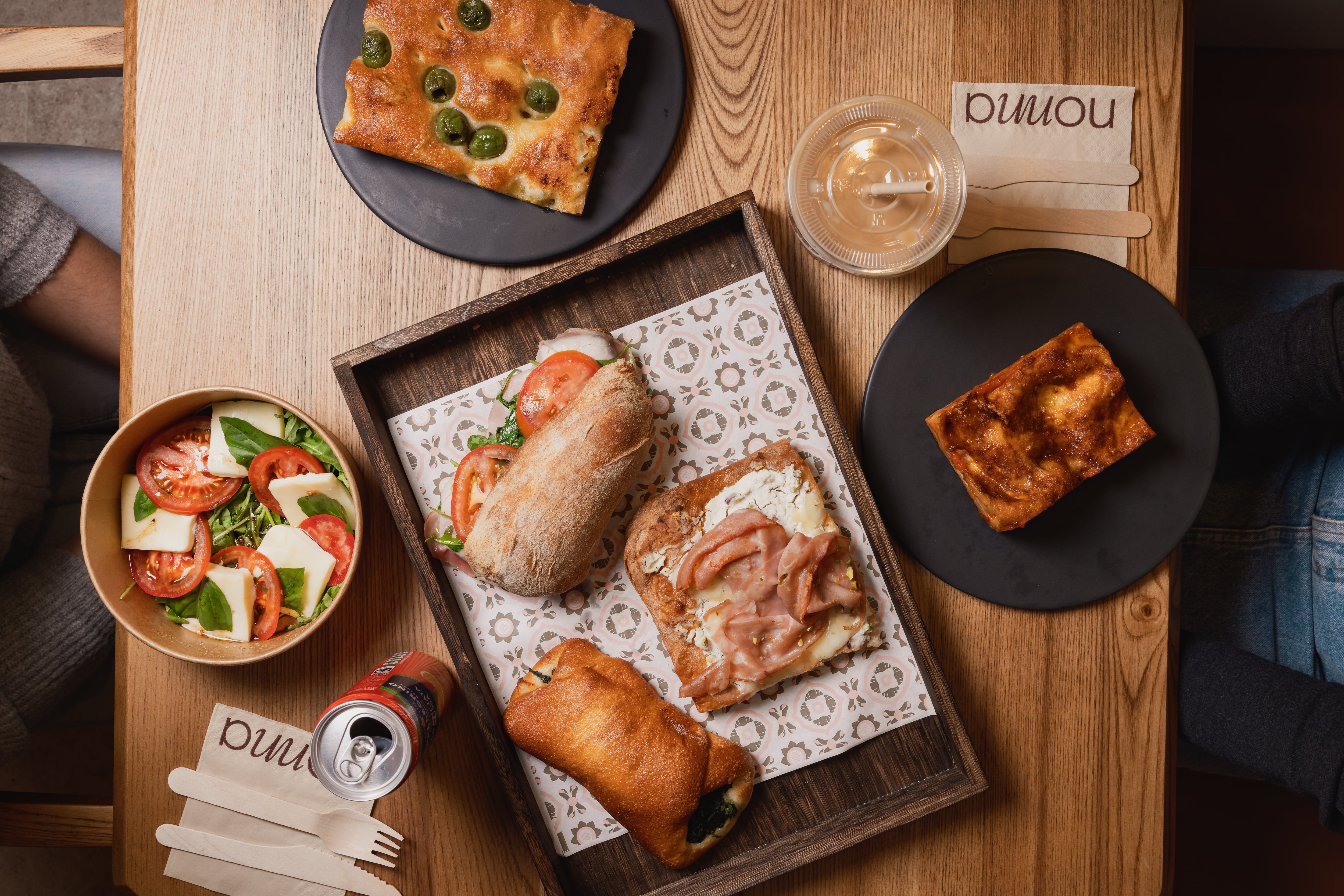 Nonna Bakery's Italian food