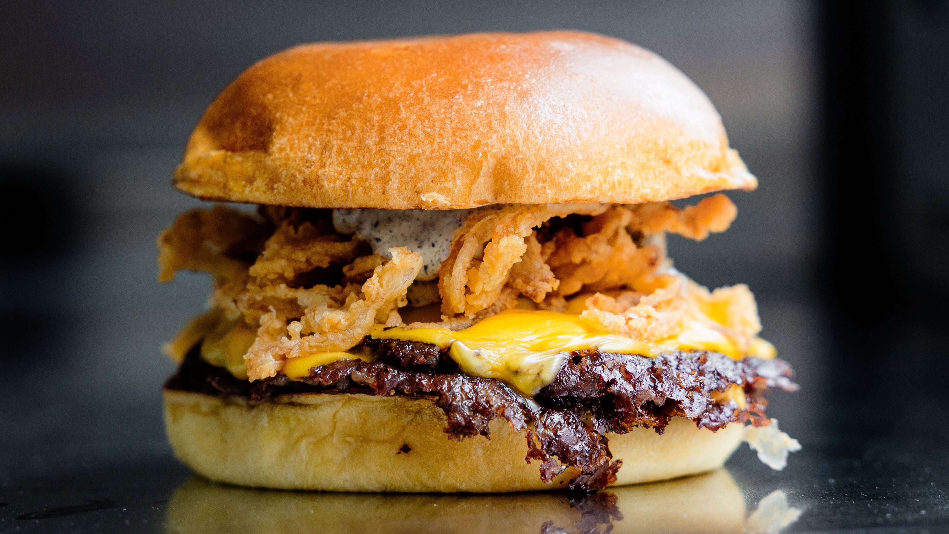 A smashburger from Junk