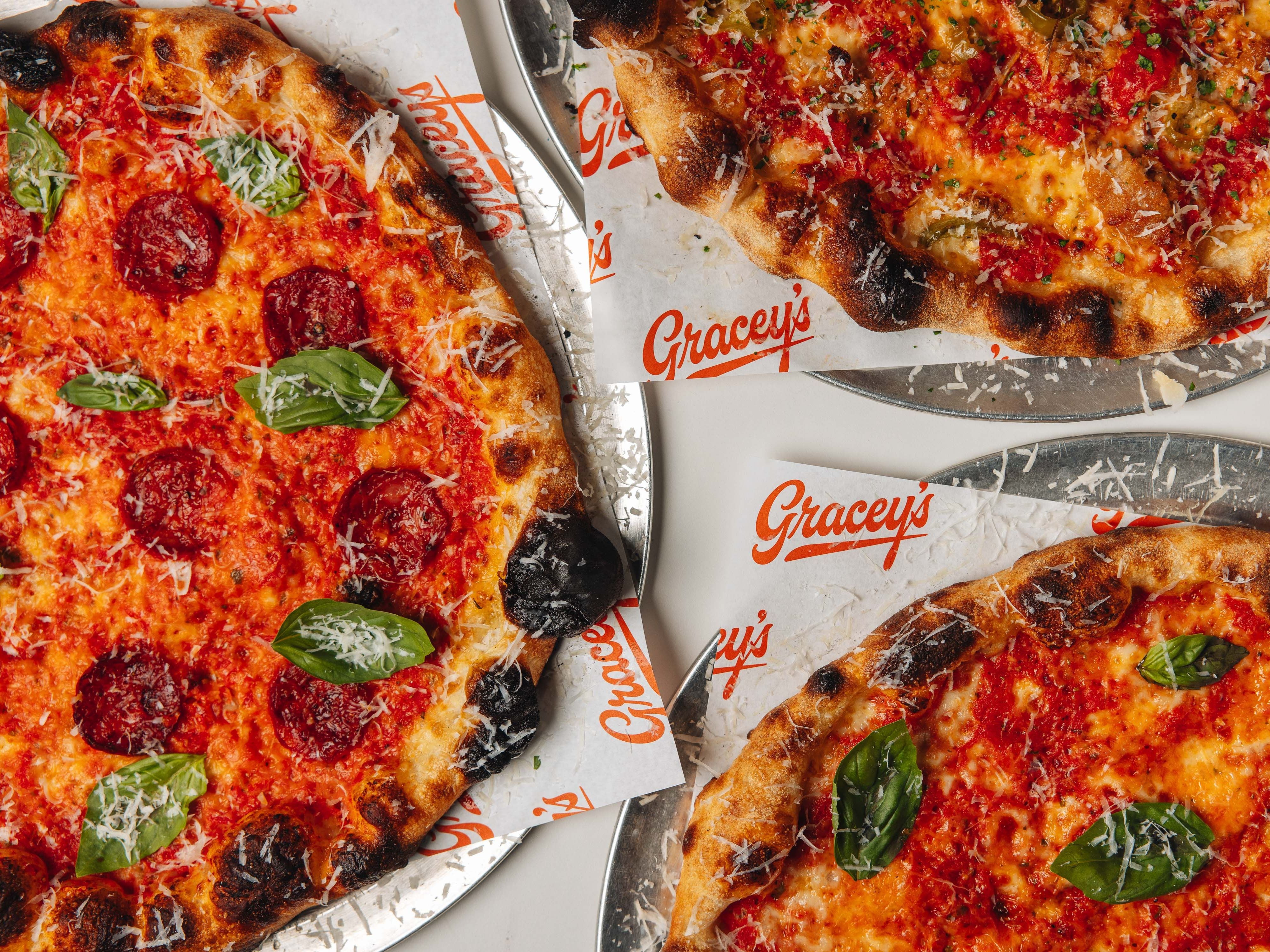 Gracey's pizzas