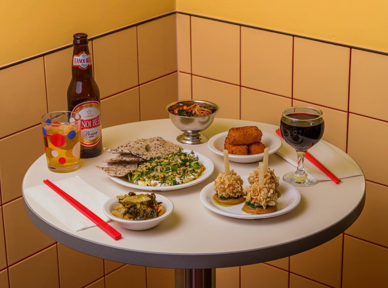 A selection of Vietnamese dishes at Lai Rai