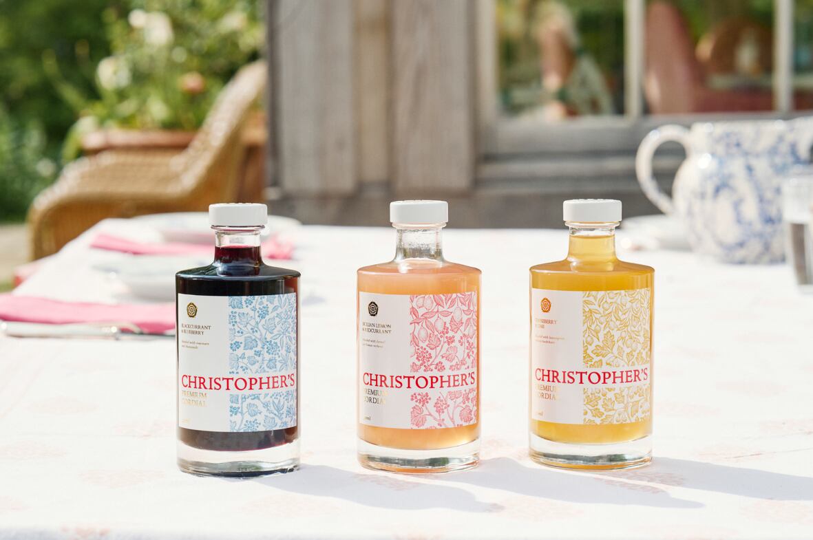 Range of Christopher's Cordials