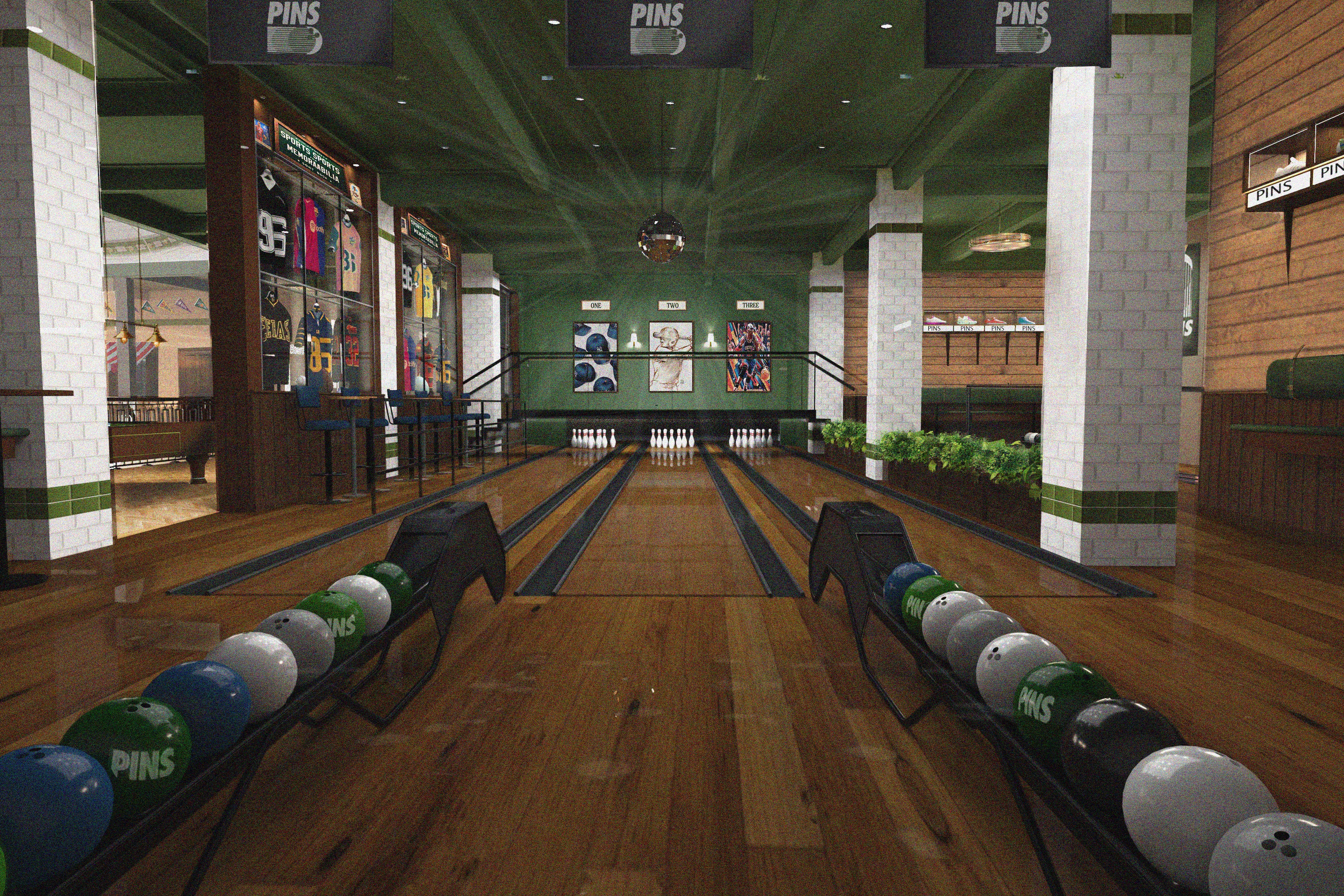 Renders of PINS Social Club Manchester