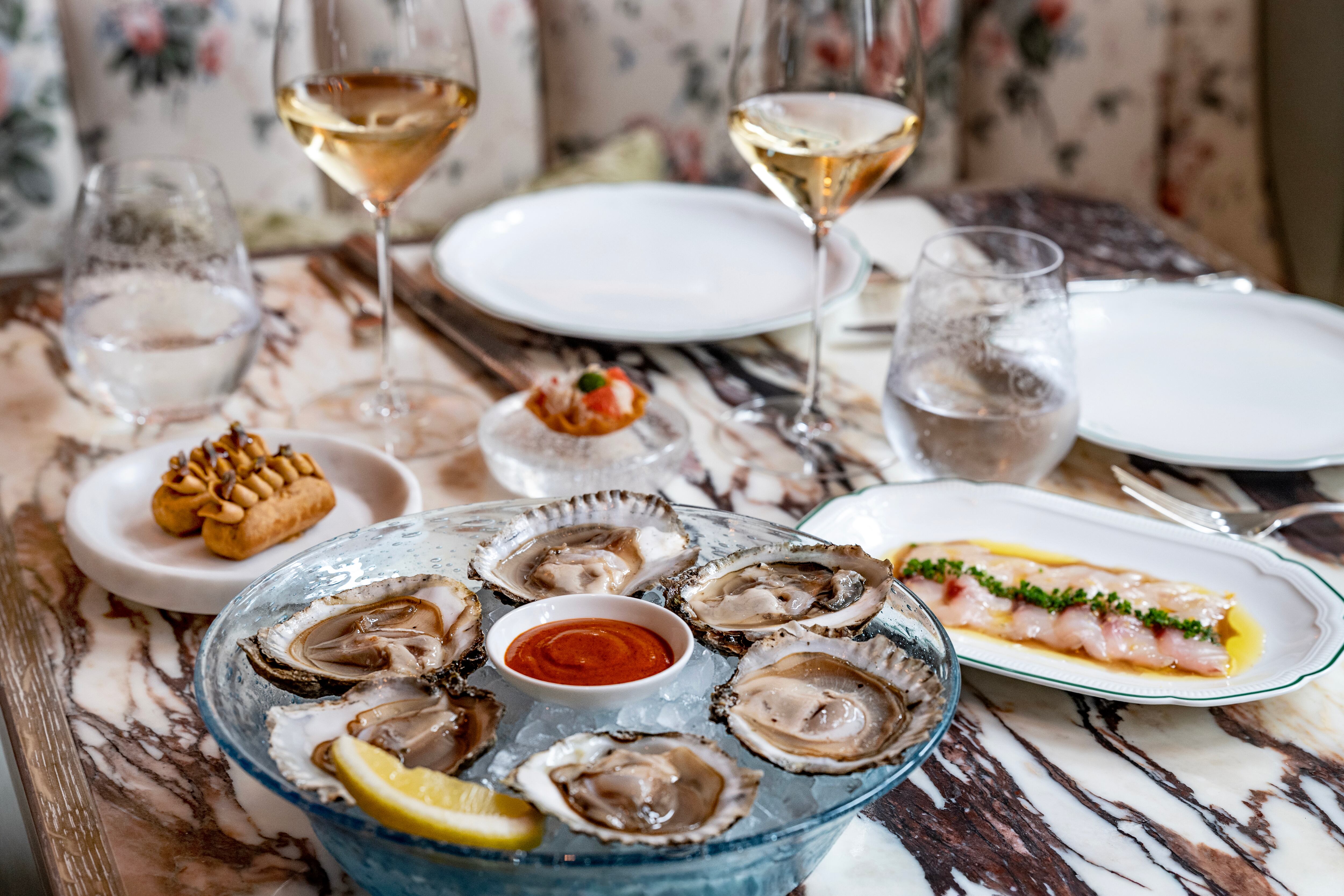 Seafood dishes at Lilibet's