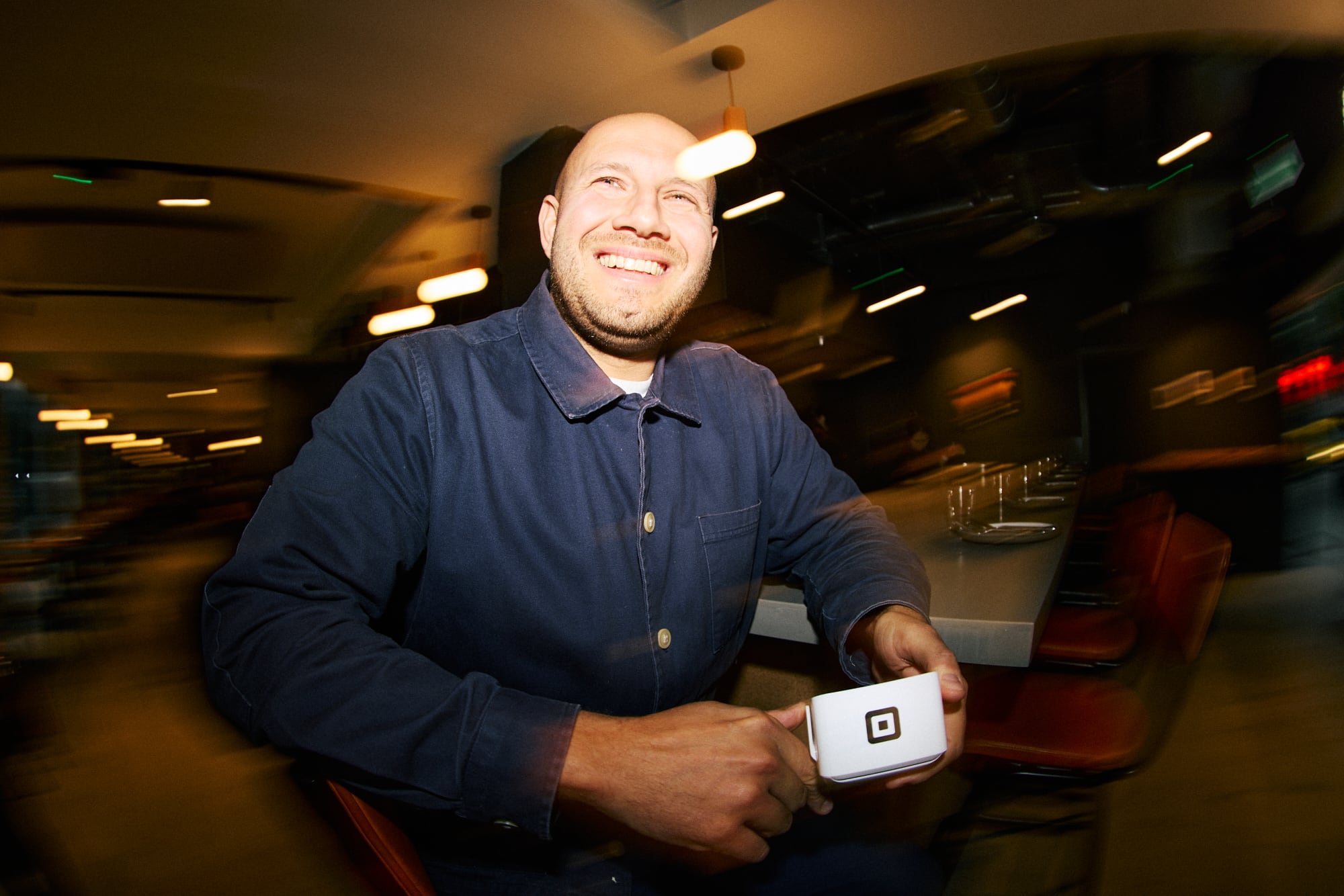 Square customer with ePos machine