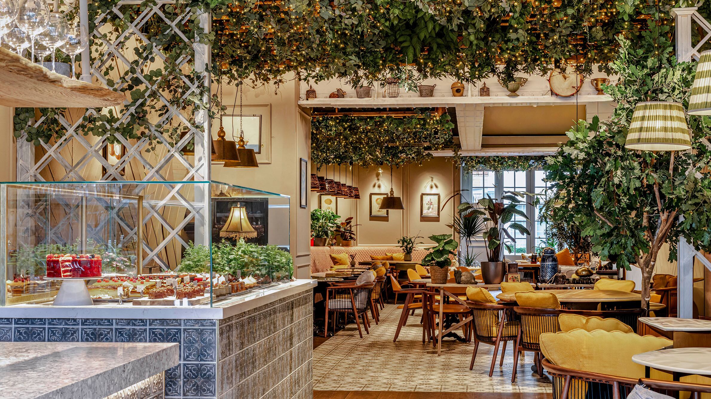 L’ETO Caffe new Kensington restaurant features a micro garden abundant with fresh herbs and greens