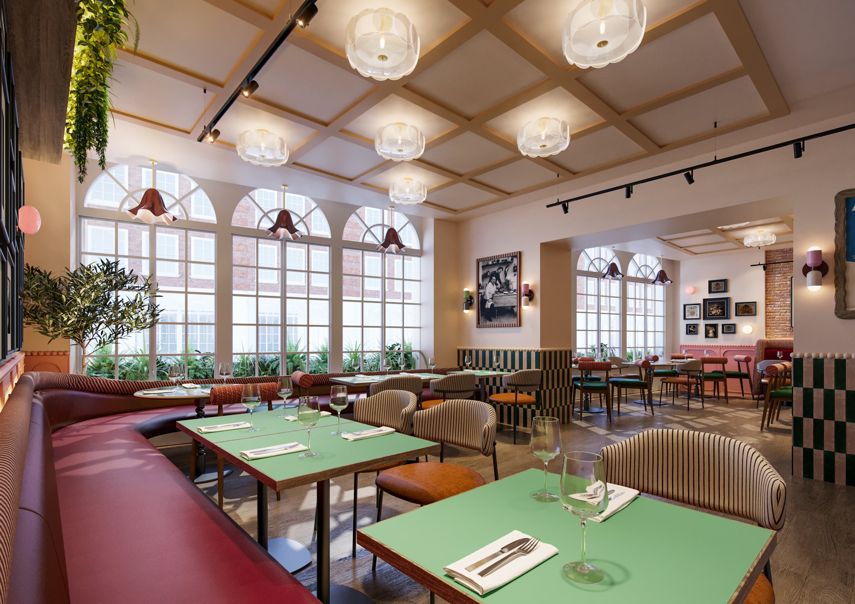 Jamie's Italian London's dining room