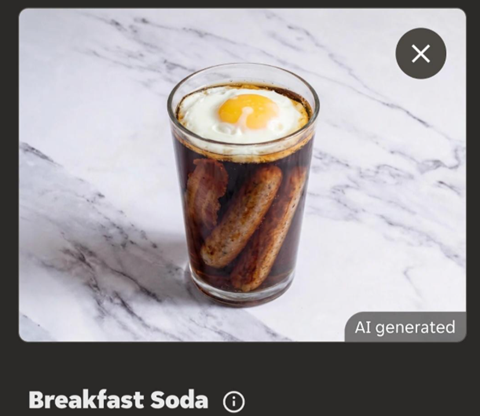 Just Eat has apologised after bizarre images were created using AI