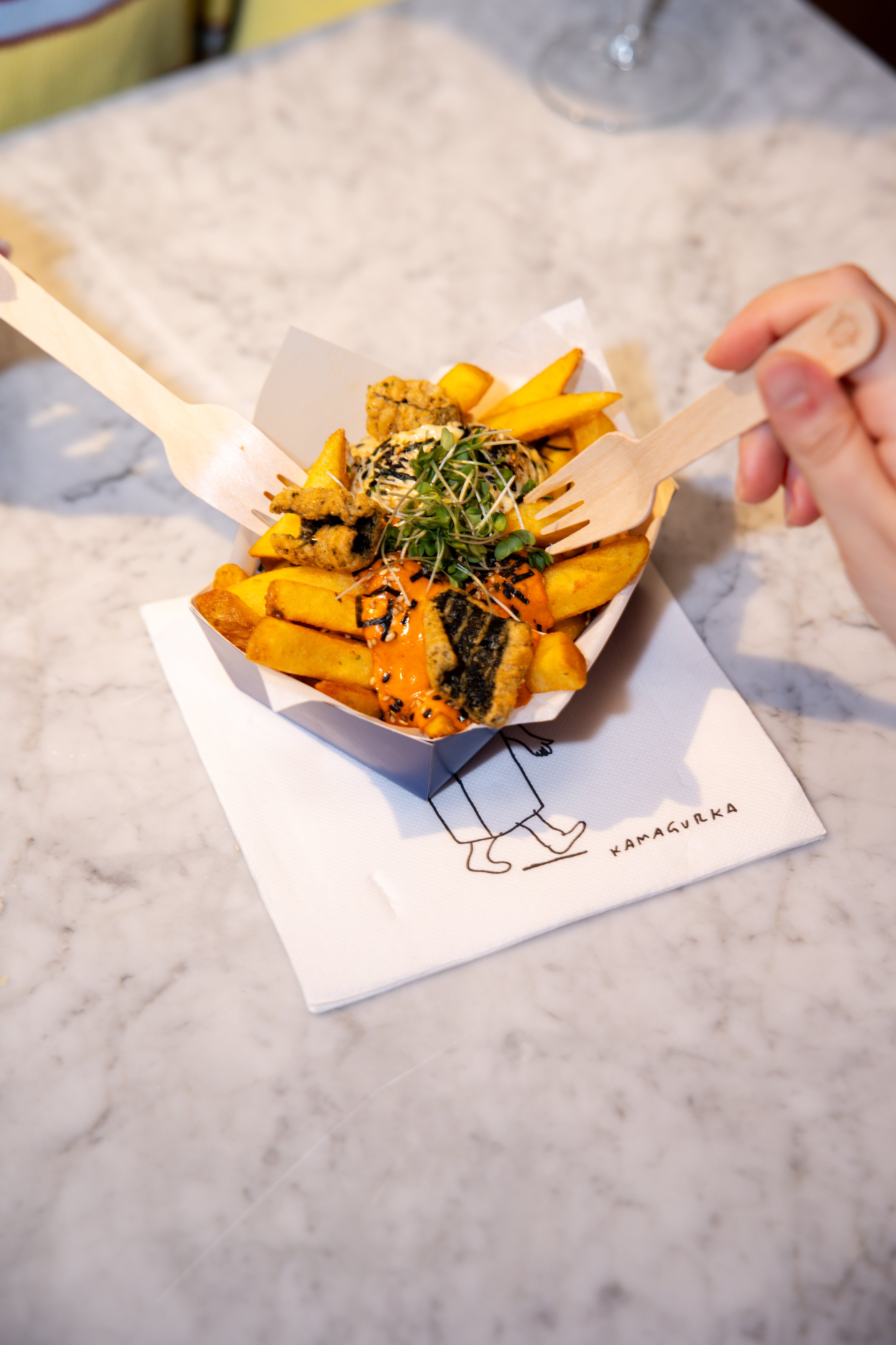 Topped frites at Frites Atelier