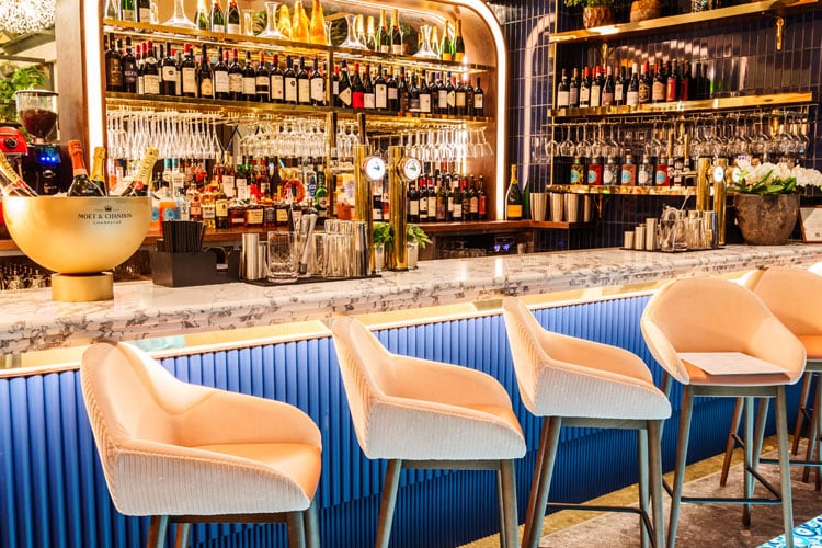 The bar at Piccolino Chichester