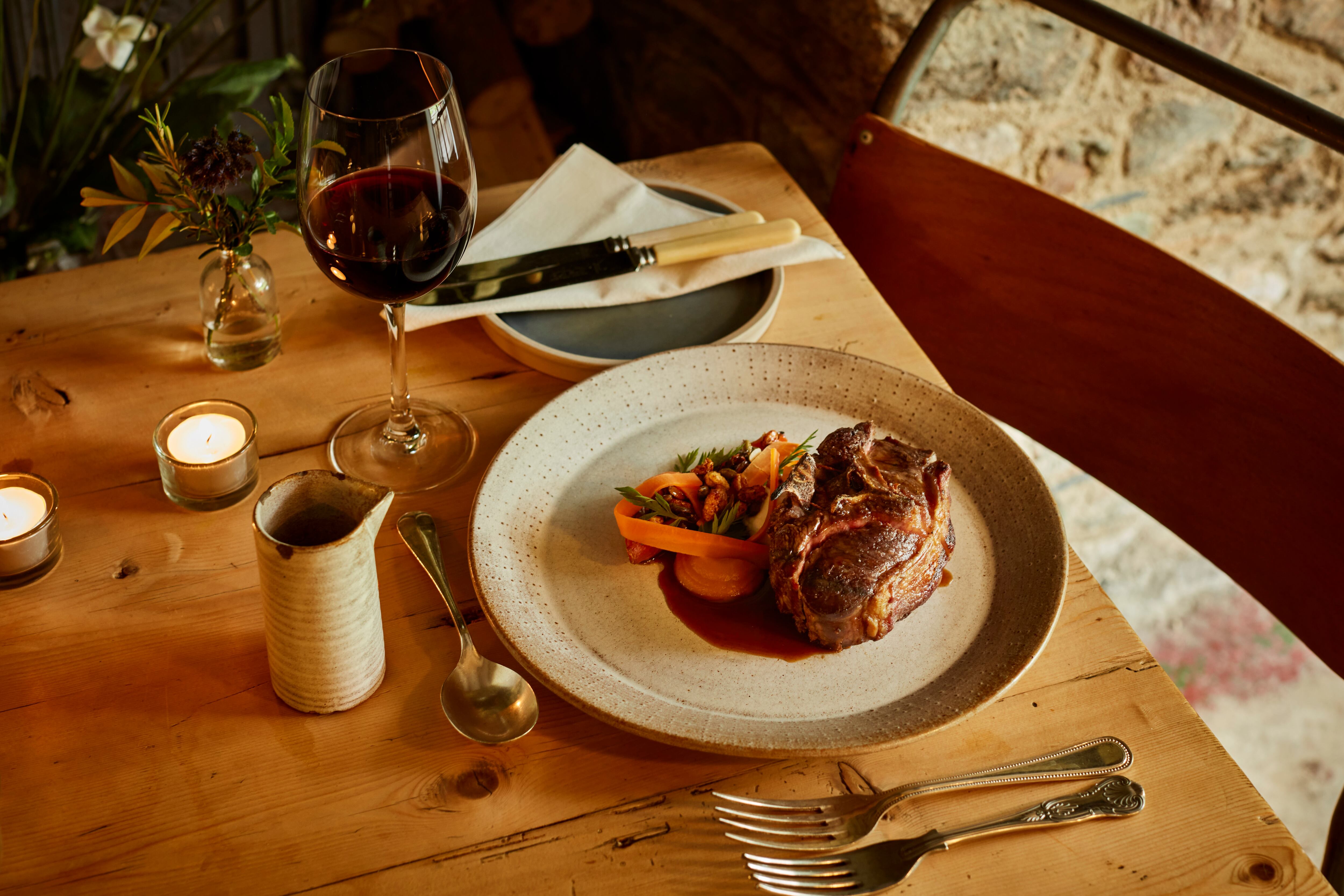 A plate of food at The Millbrook Inn
