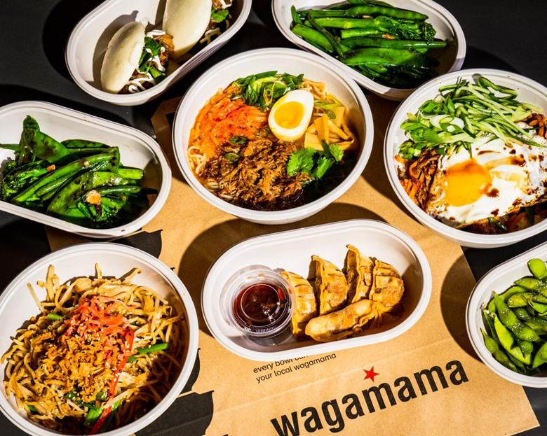 A range of dishes at Wagamama