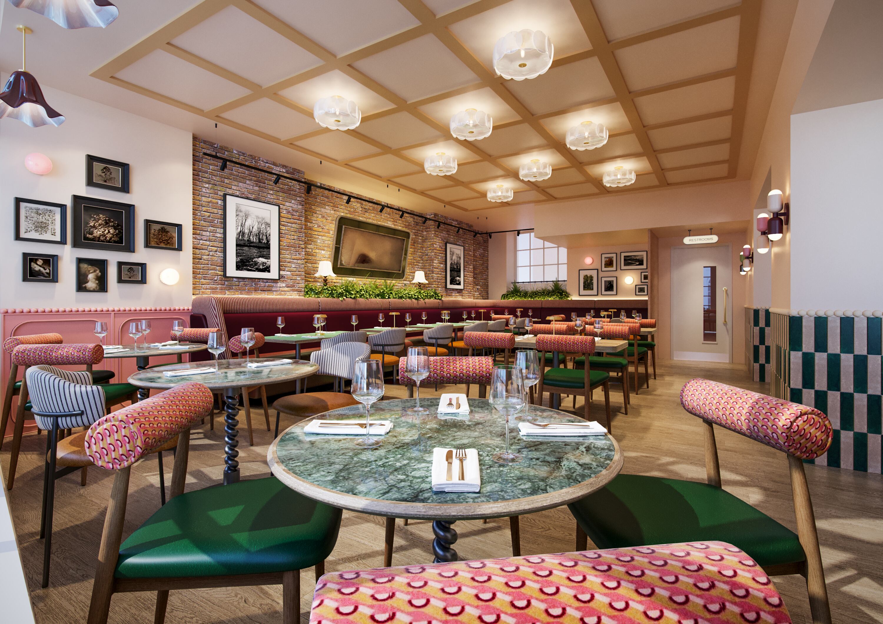 Jamie's Italian London's dining room