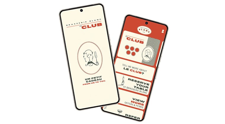 Brasserie Blanc loyalty scheme Le Club