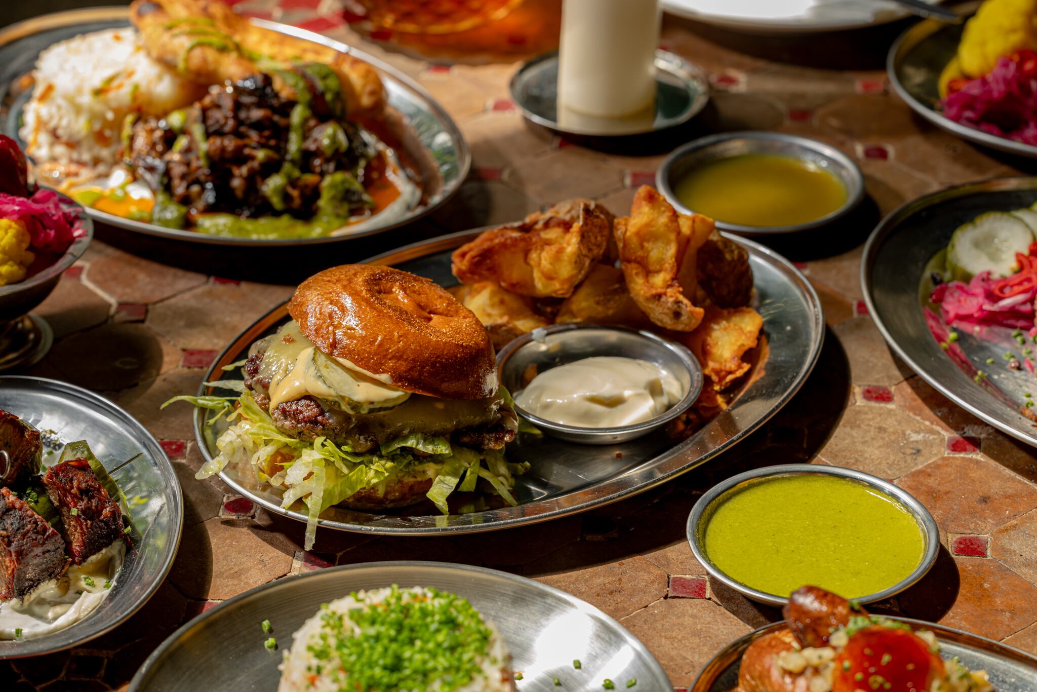 Afghan-Texas fusion food at Cue Point