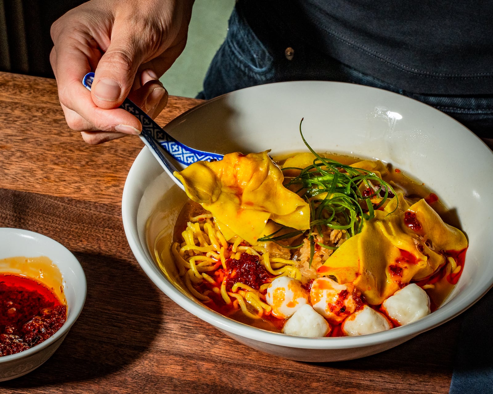 Wonton Charlie's wonton noodle soup