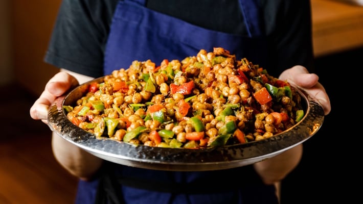 Chickpea salad Arnabeet