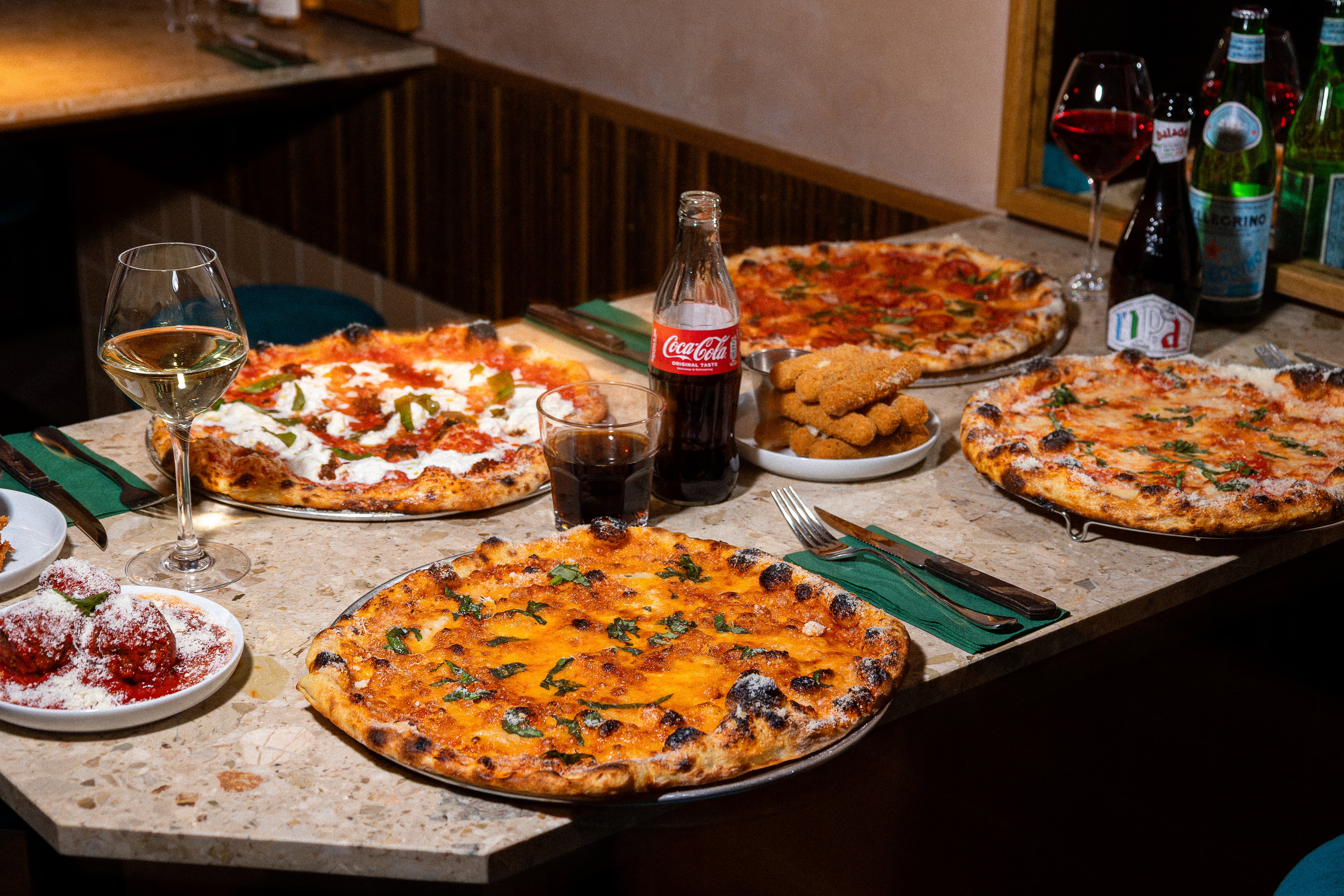 Britalian pizzas at Connie's Pizza