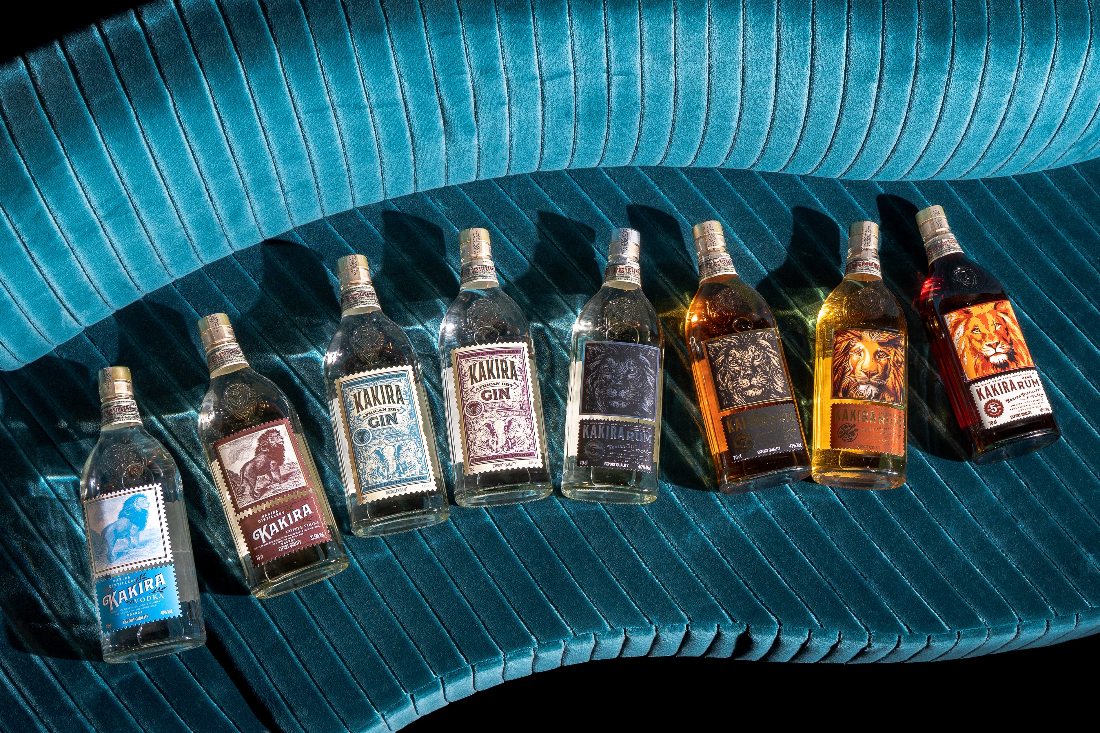 Kakira's range of spirits