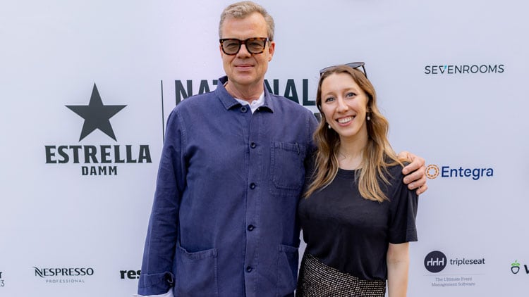 Jeremy Lee from Quo Vadis with Sophie Orbaum