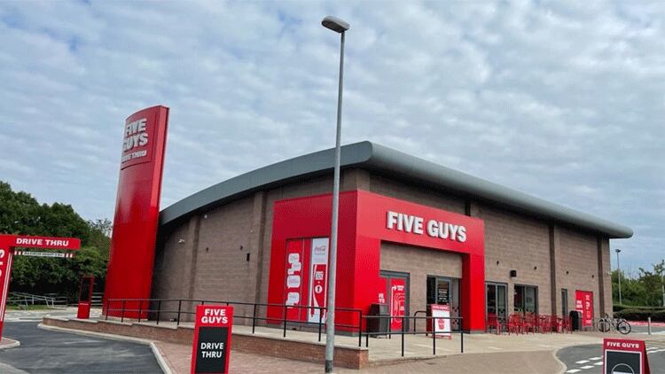 Five Guys launches first UK drive-thru