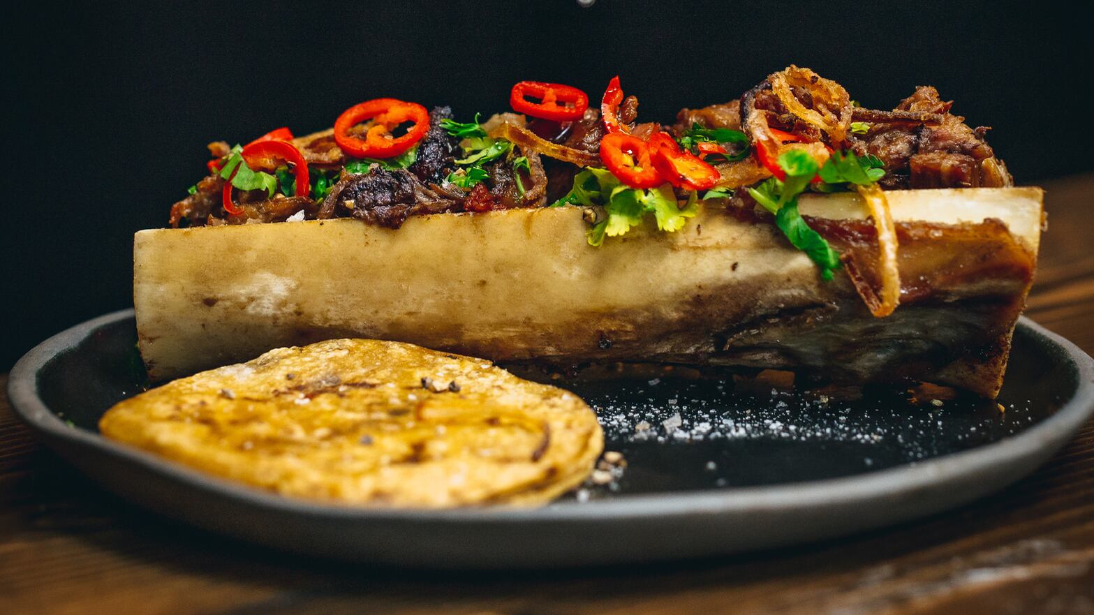 A bone marrow taco at COALHOUSE in Cheltenham