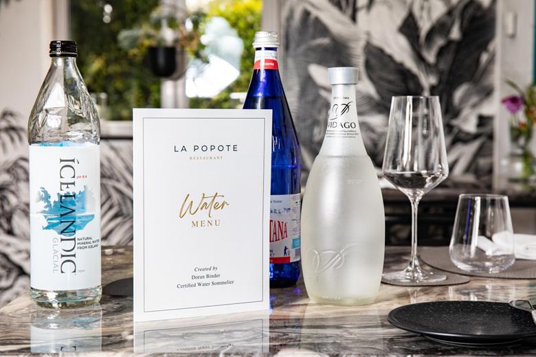 Tapping into trends: a restaurant is launching a dedicated water menu