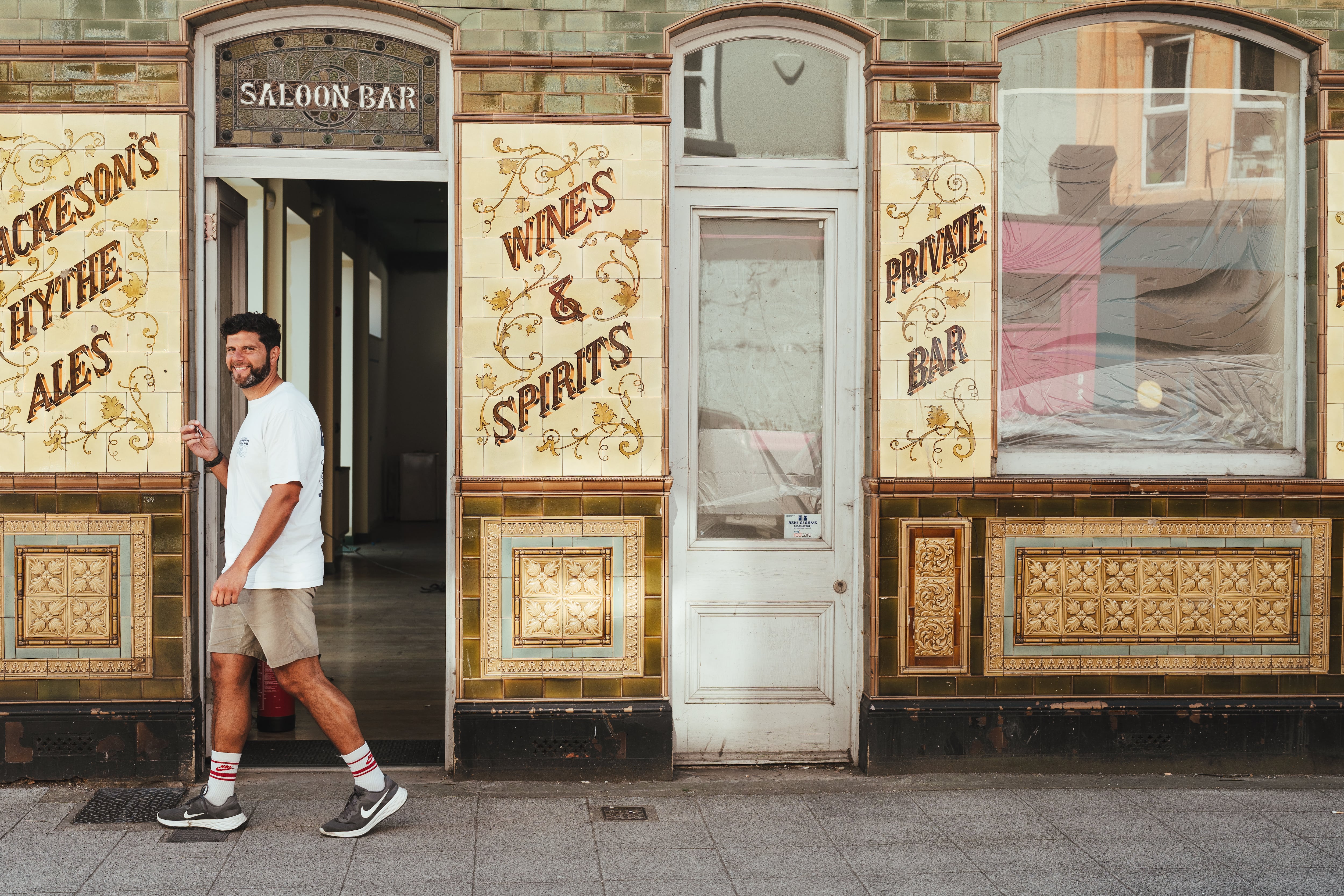 Ryan Jacovides outside Pomus Folkestone