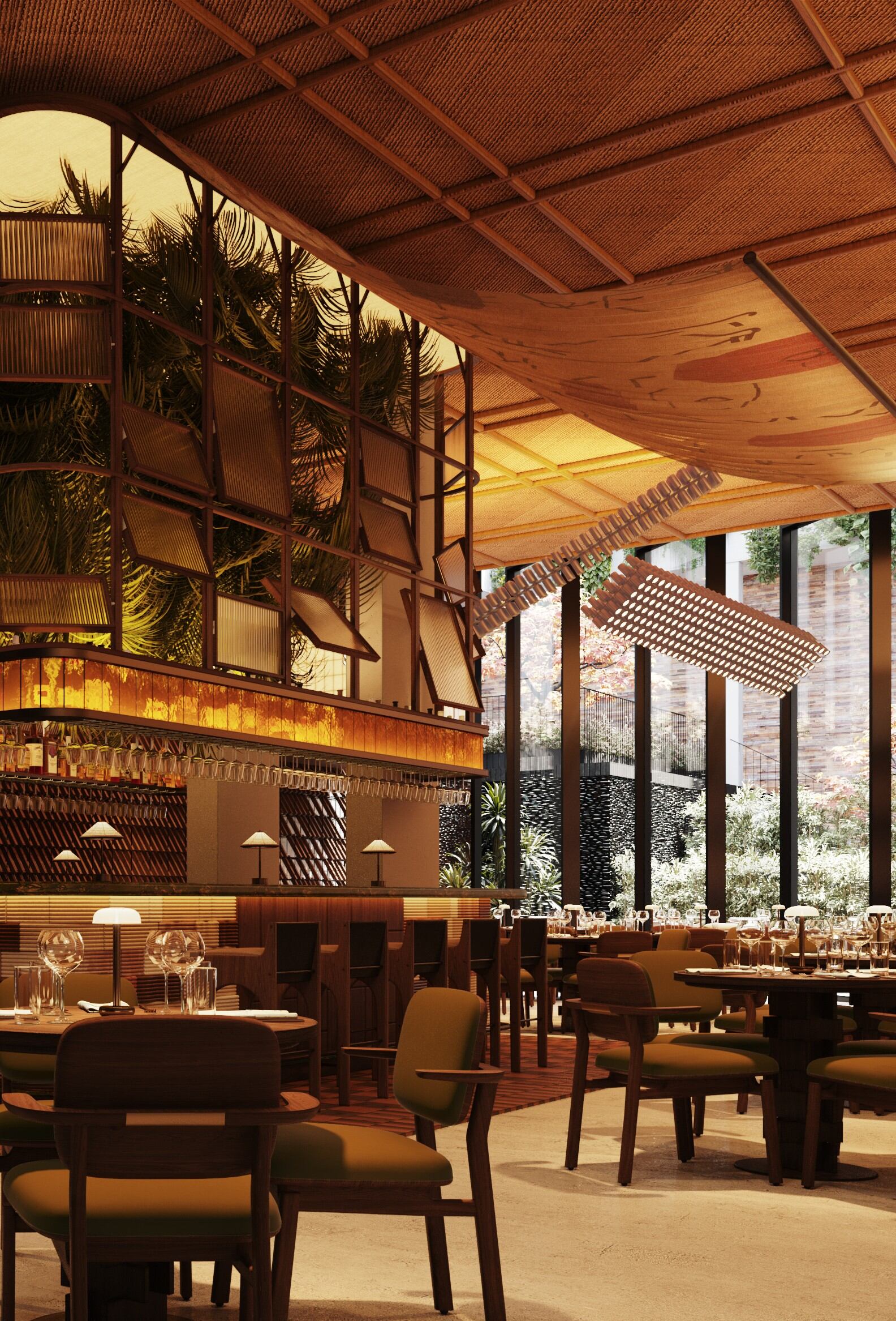 Japanese restaurant MITSU interior