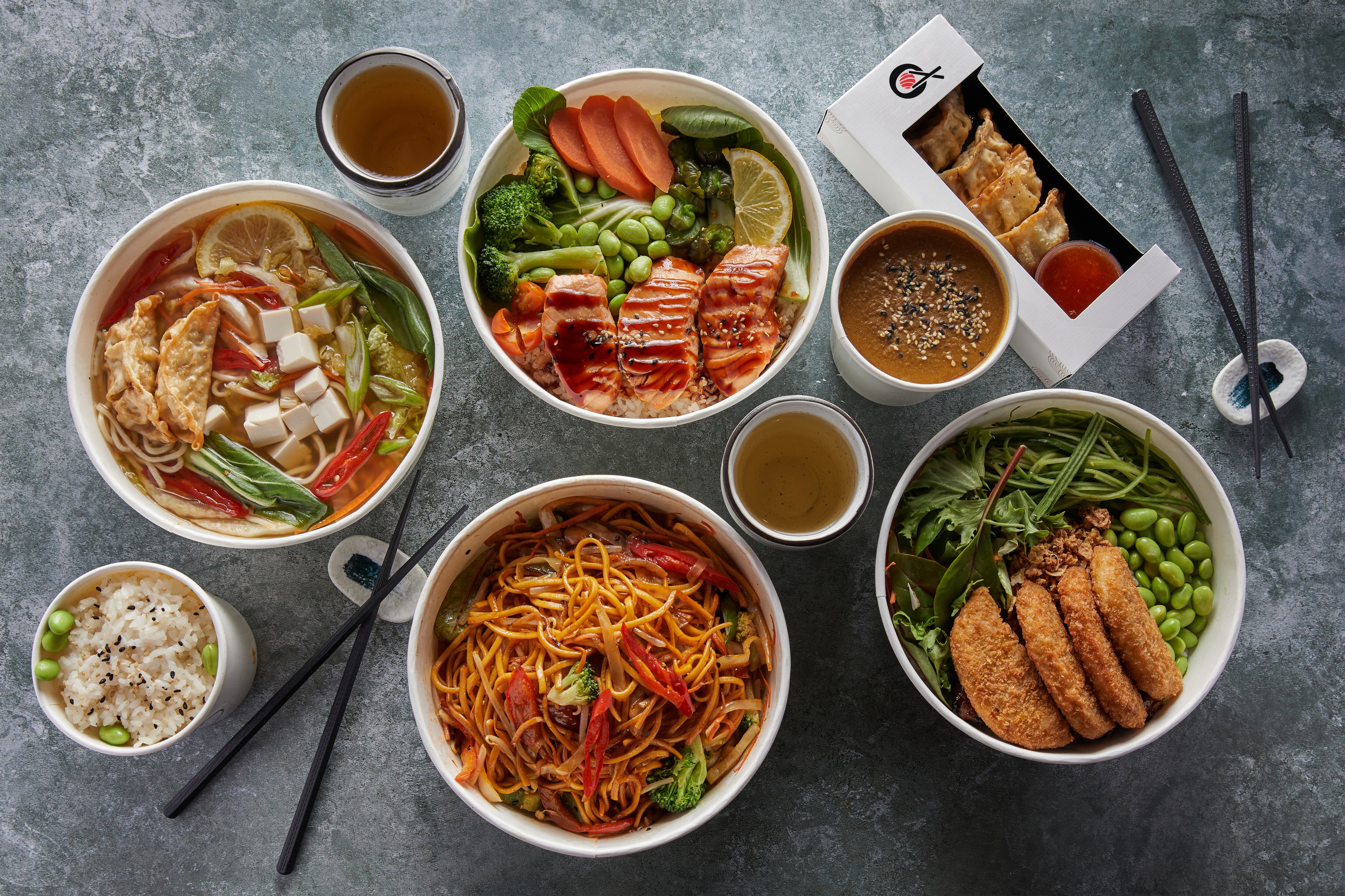 IRO Sushi's range of hot food