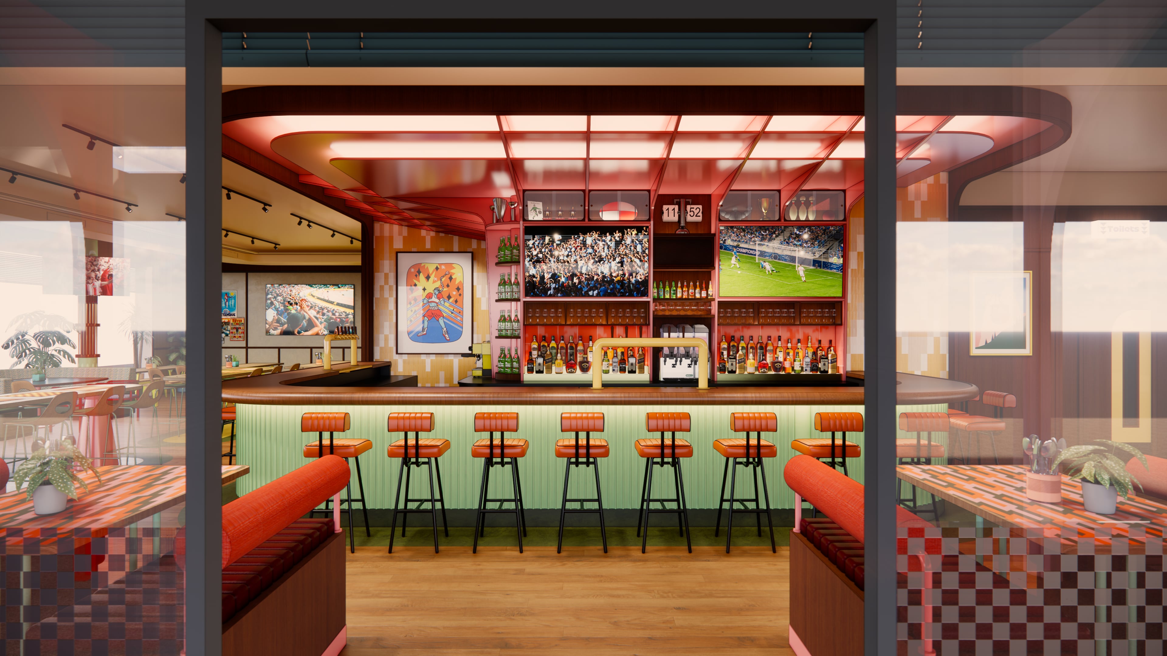 KERB Social Club interior