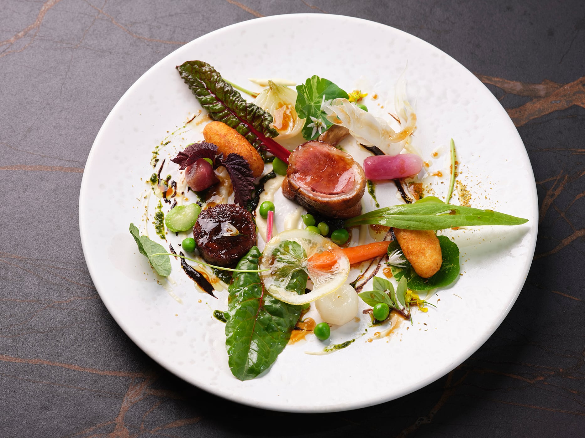 Restaurant Sat Bains' lamb dish
