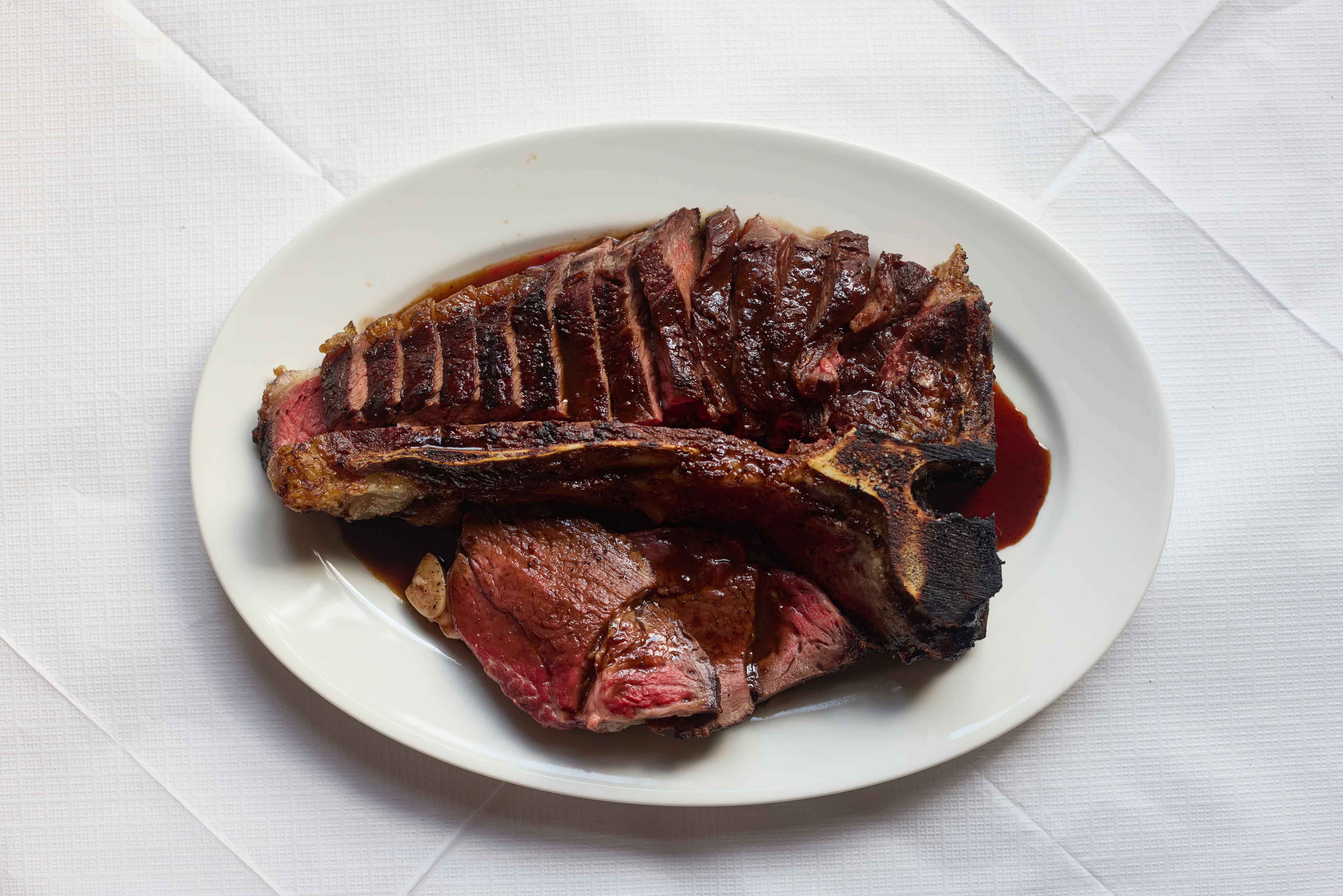 Lucky Grill's porterhouse steak