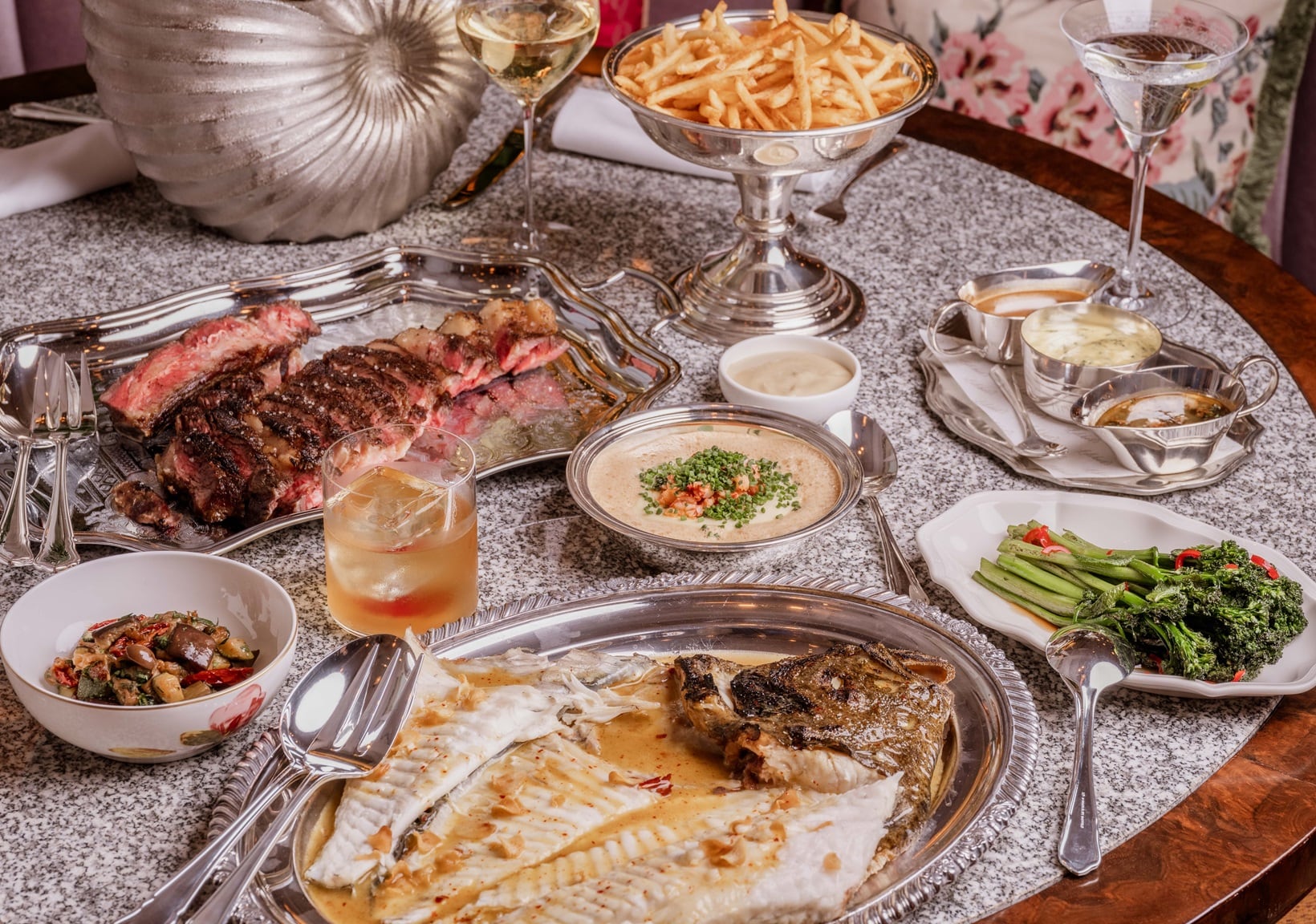 A selection of dishes at Lilibet's Mayfair