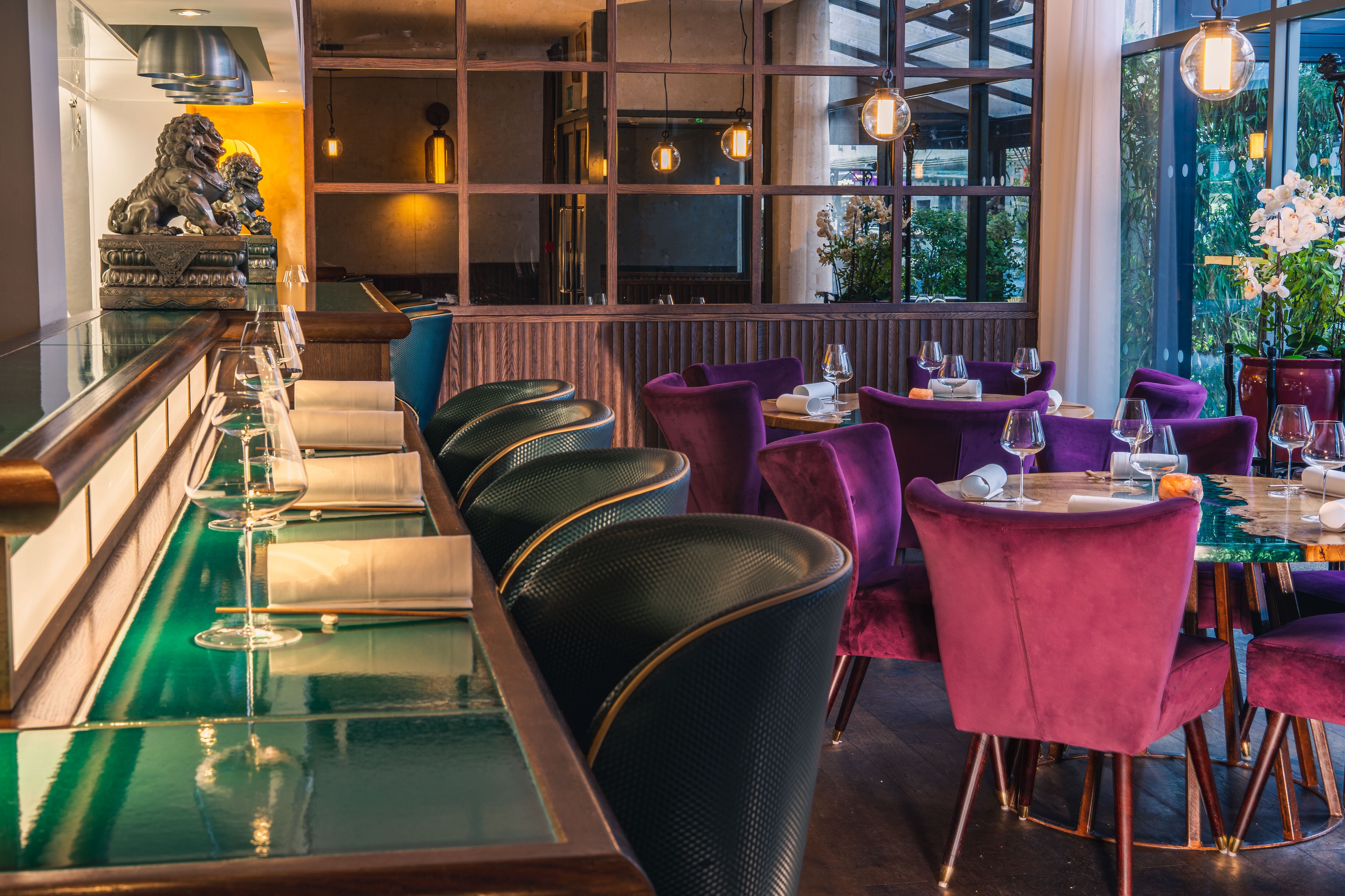 The interior of A. Wong restaurant