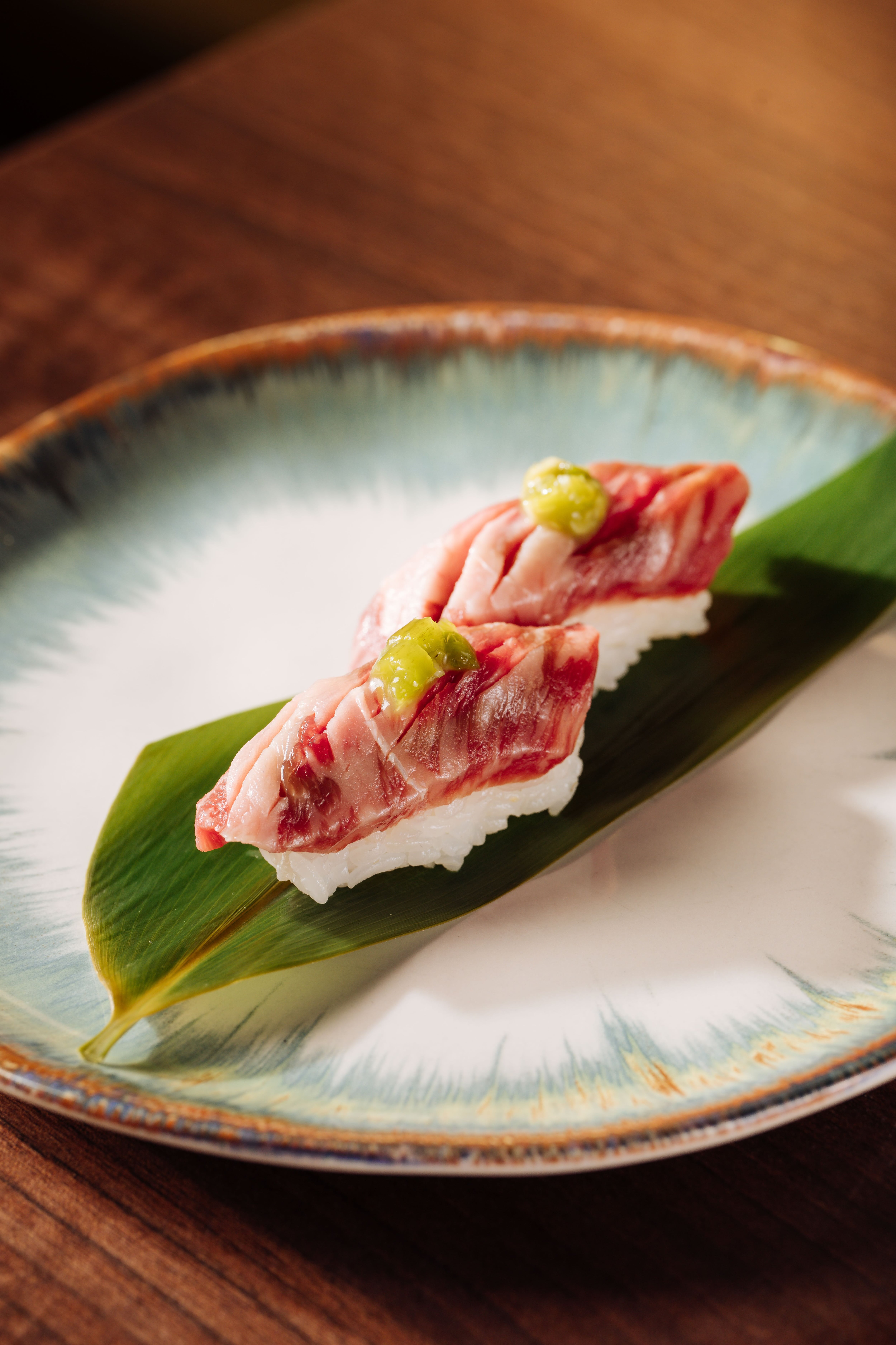 Sushi at Bamboo Mat
