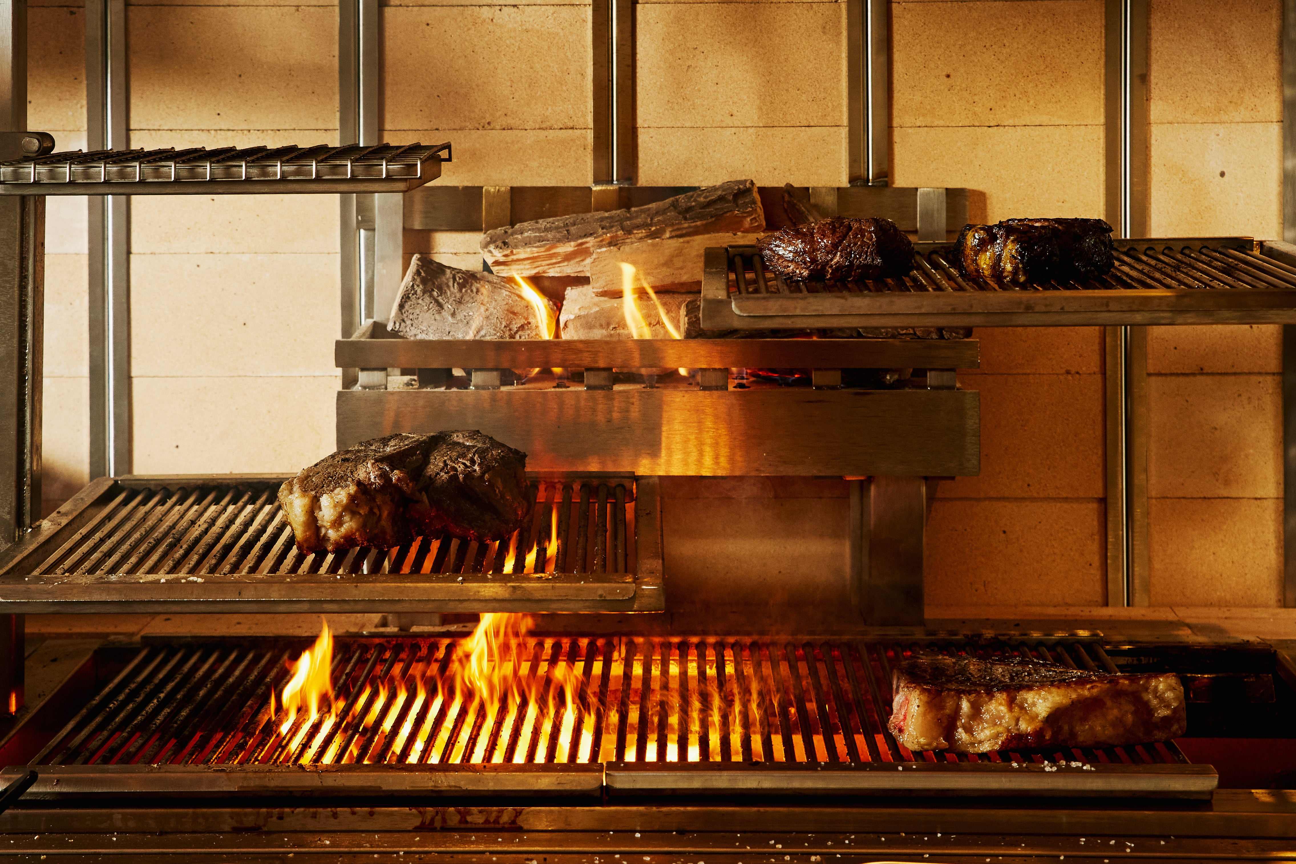 The live-fire grill at Cordelia's Mayfair