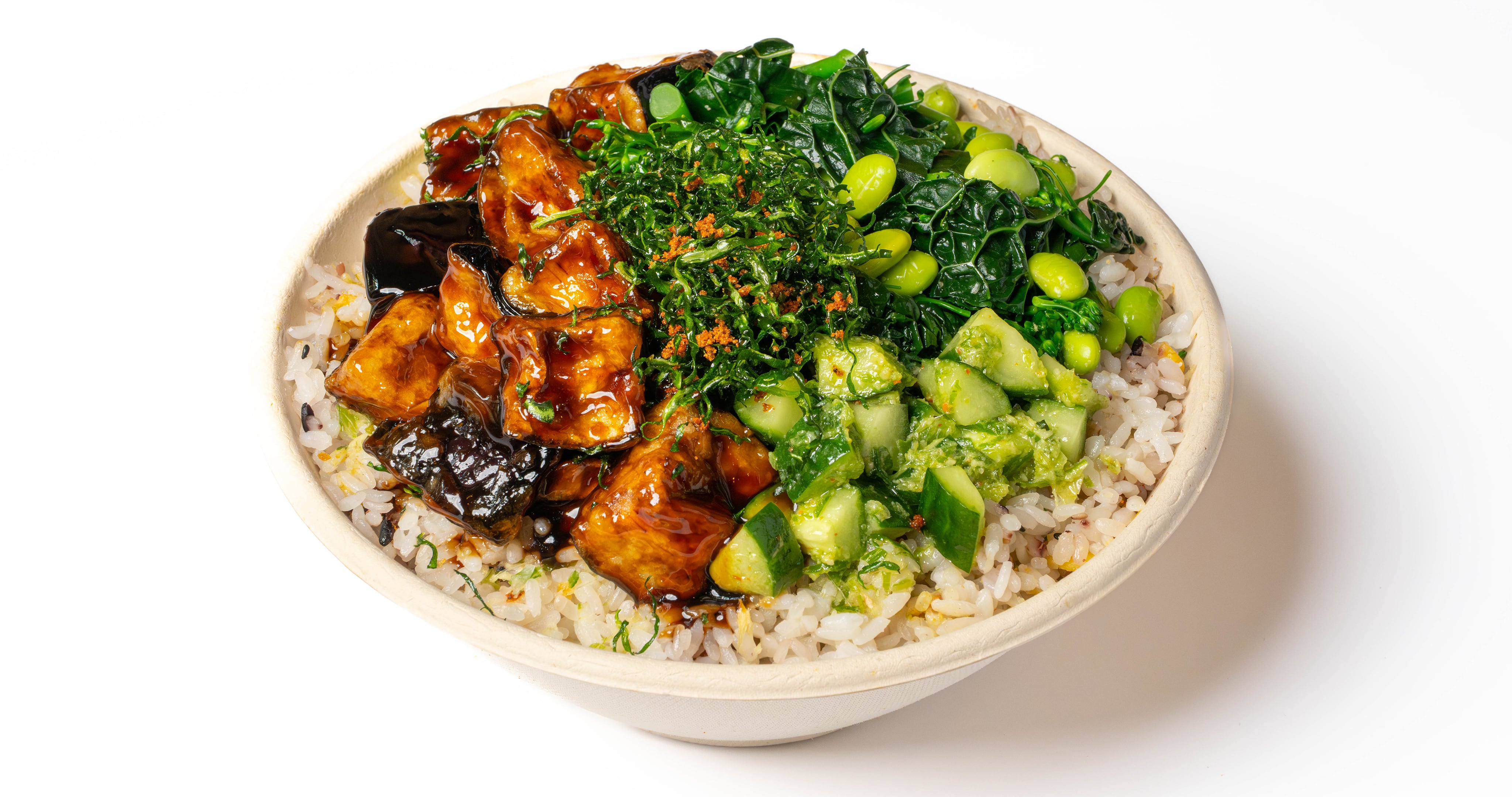 Aubergine Donburi