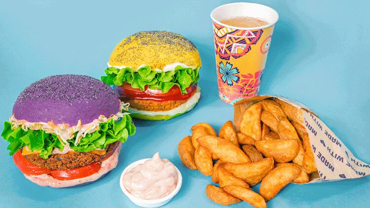 Flower Burger to bring rainbow burgers to London this spring