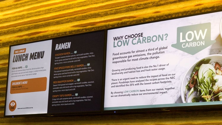 Events caterer Amadeus introduces carbon labelling 