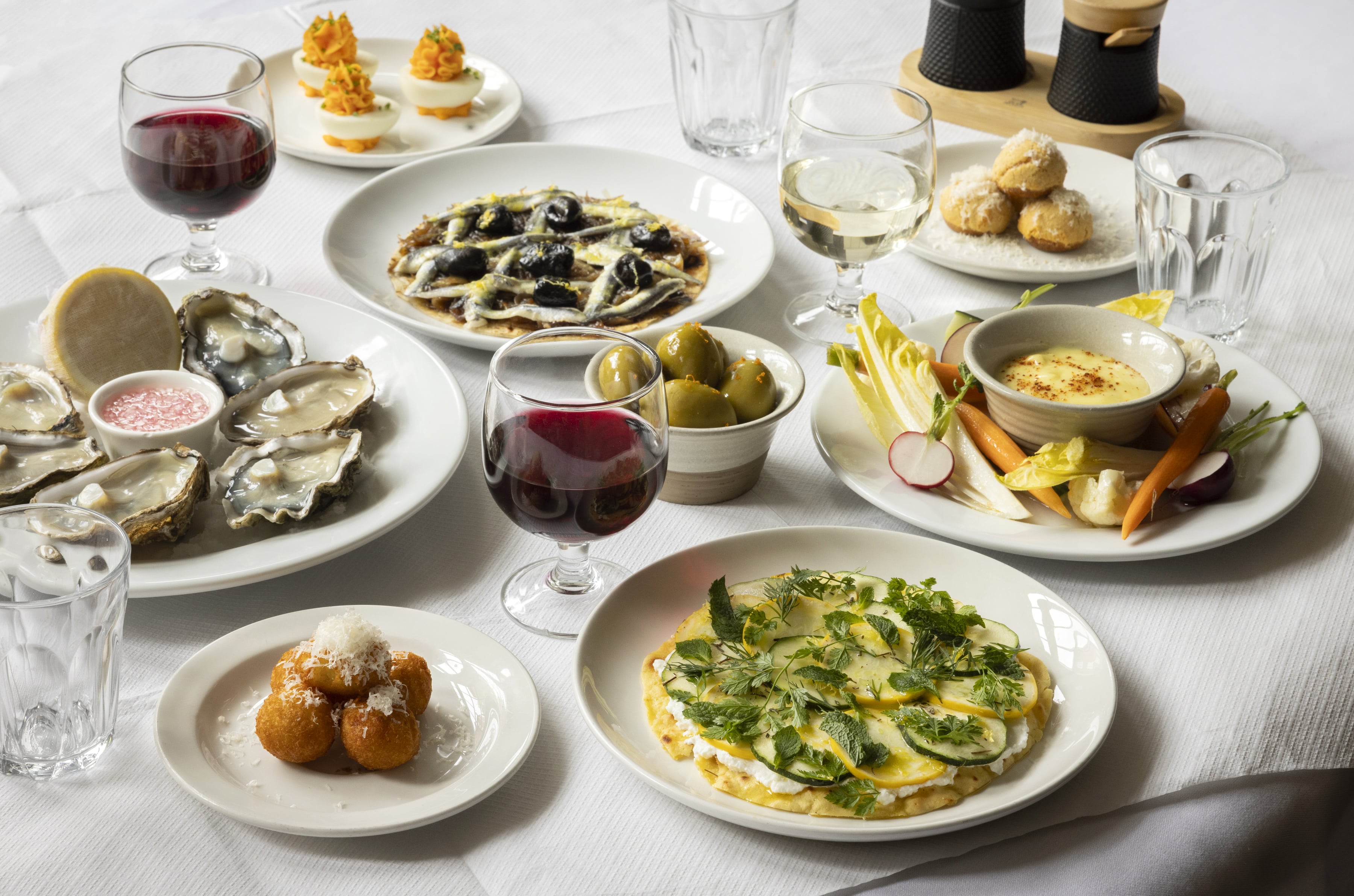 A selection of French dishes at Bistro Sable
