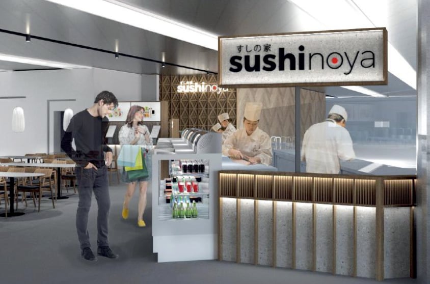 Sushinoya will fill a gap in the market for
'high-quality sushi that doesn’t compromise on freshness or flavour’