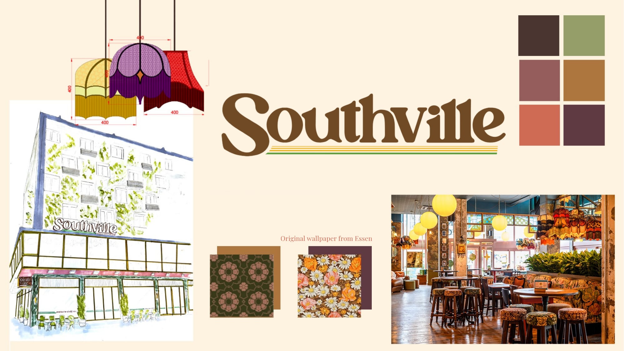 Loungers Southville mood board