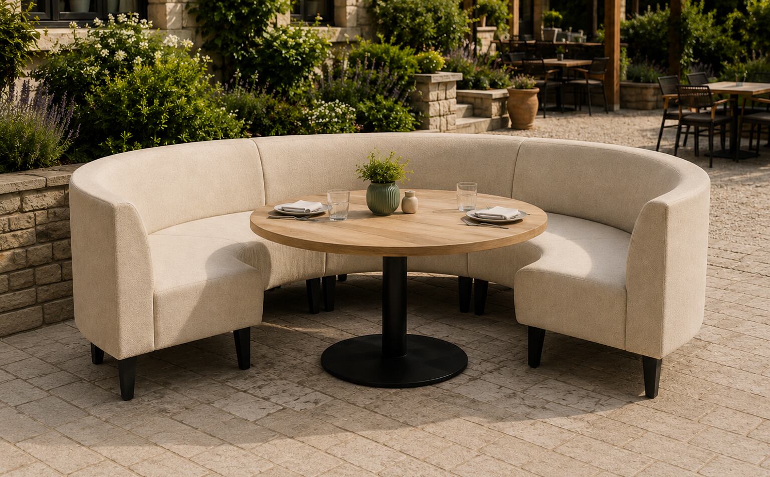 Restaurant outdoor furniture by HFC